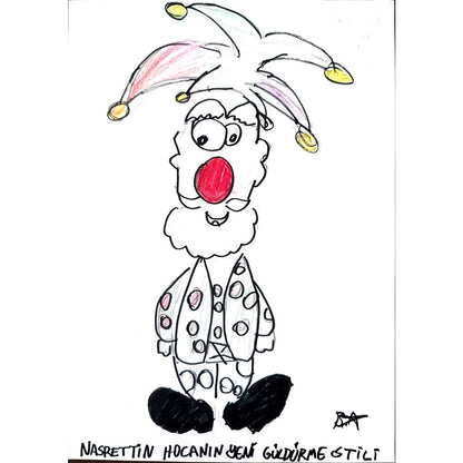 Batuhan Bezcioğlu 29x21cm Orijinal Karikatür BOD01387