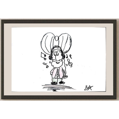 Batuhan Bezcioğlu 29x21cm Orijinal Karikatür BOD01388