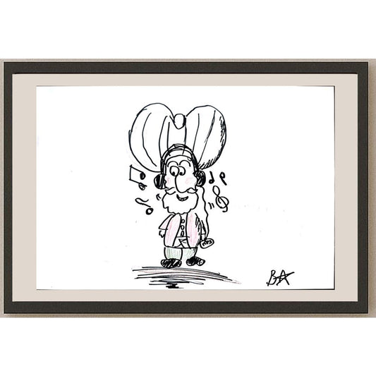 Batuhan Bezcioğlu 29x21cm Orijinal Karikatür BOD01388
