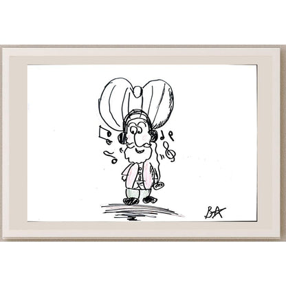 Batuhan Bezcioğlu 29x21cm Orijinal Karikatür BOD01388