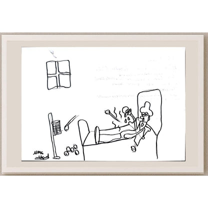 Ufuk Mergen 29x21cm Orijinal Karikatür BOD01389