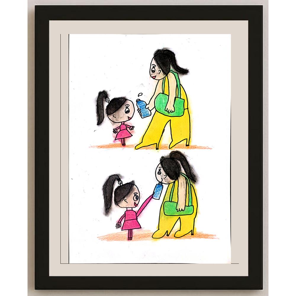 Han Chang 29x21cm Orijinal Karikatür BOD01391