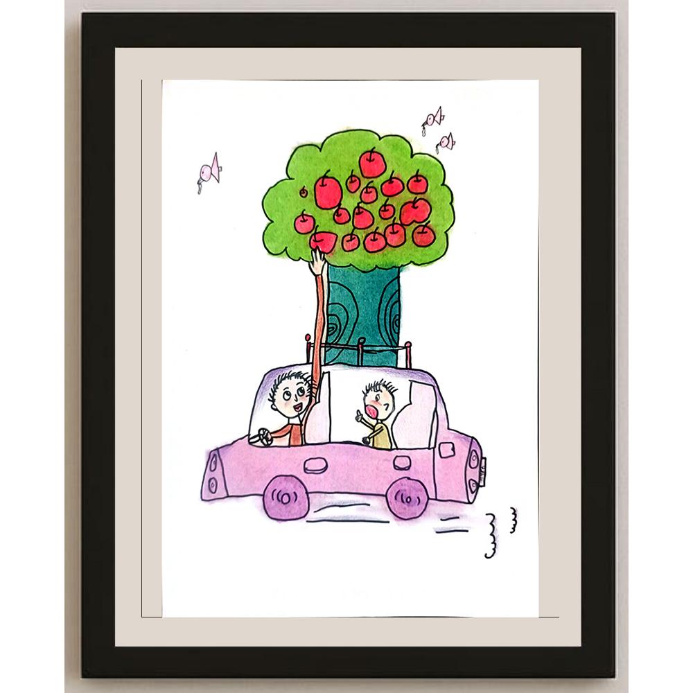 Han Chang 29x21cm Orijinal Karikatür BOD01392