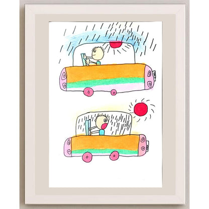 Han Chang 29x21cm Orijinal Karikatür BOD01393