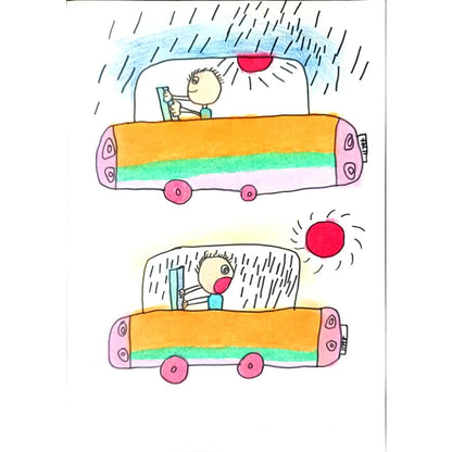 Han Chang 29x21cm Orijinal Karikatür BOD01393