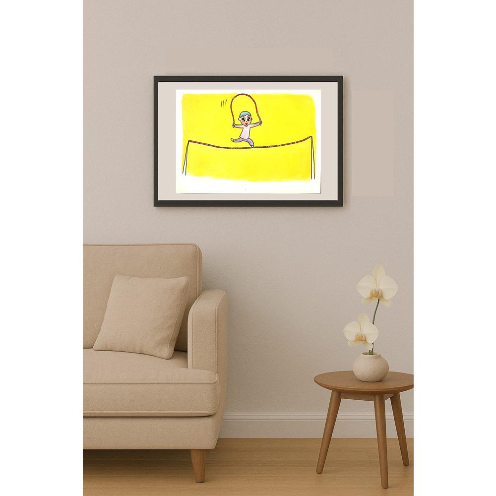 Wang Xile 29x21cm Orijinal Karikatür BOD01396