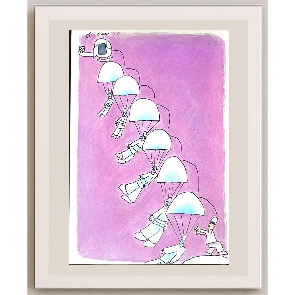 Hao Kai 29x21cm Orijinal Karikatür BOD01397