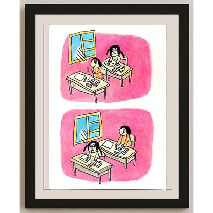 Mu Yuija 29x21cm Orijinal Karikatür BOD01403