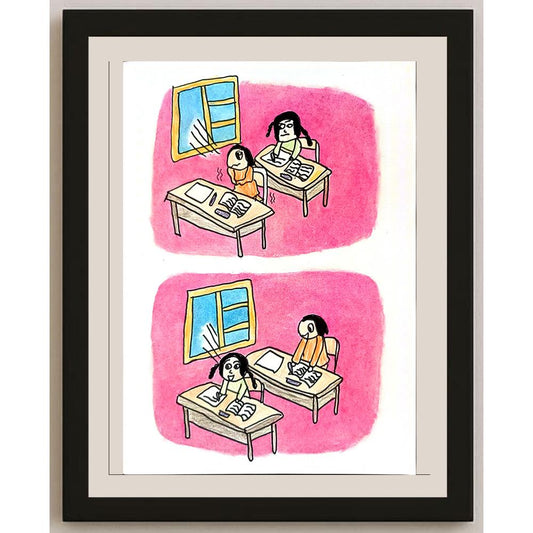 Mu Yuija 29x21cm Orijinal Karikatür BOD01403