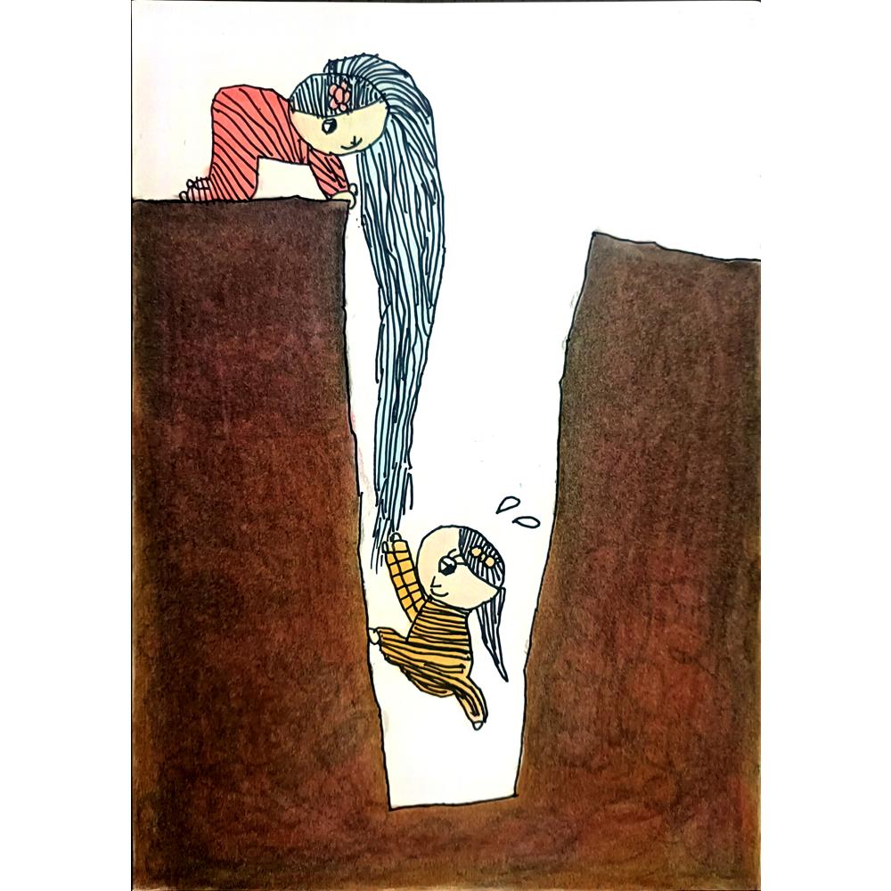 Hao Qing 29x21cm Orijinal Karikatür BOD01405