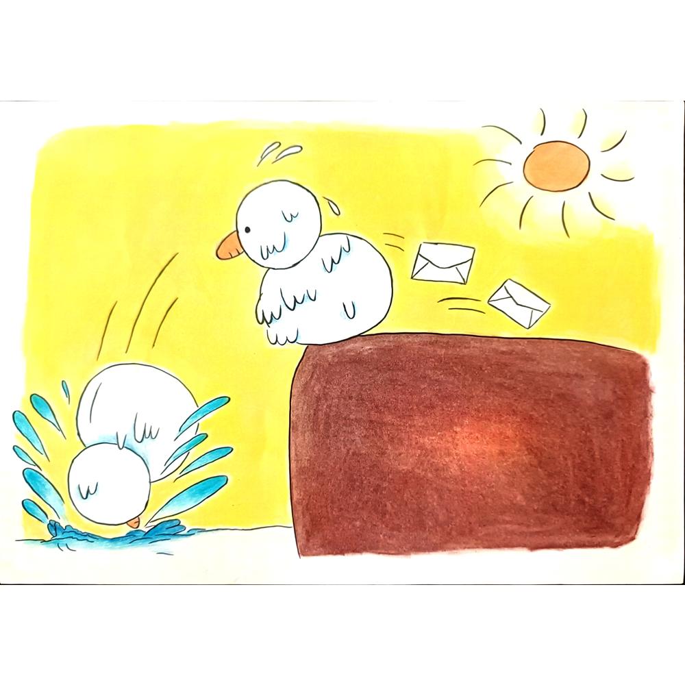 Cheng Lin Oian 29x21cm Orijinal Karikatür BOD01407