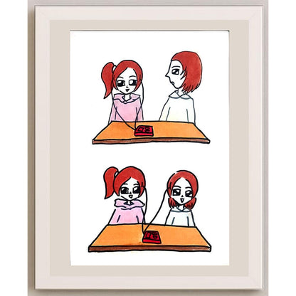 Wang Xile 29x21cm Orijinal Karikatür BOD01410
