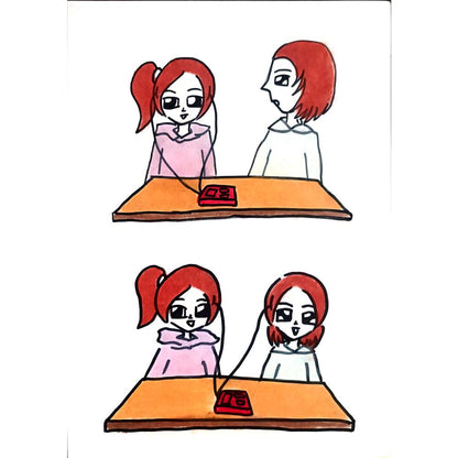 Wang Xile 29x21cm Orijinal Karikatür BOD01410