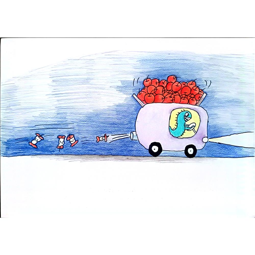 Hao Kai 29x21cm Orijinal Karikatür BOD01411