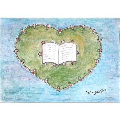 Ngayi Oo 29x21cm Orijinal Karikatür BOD01417