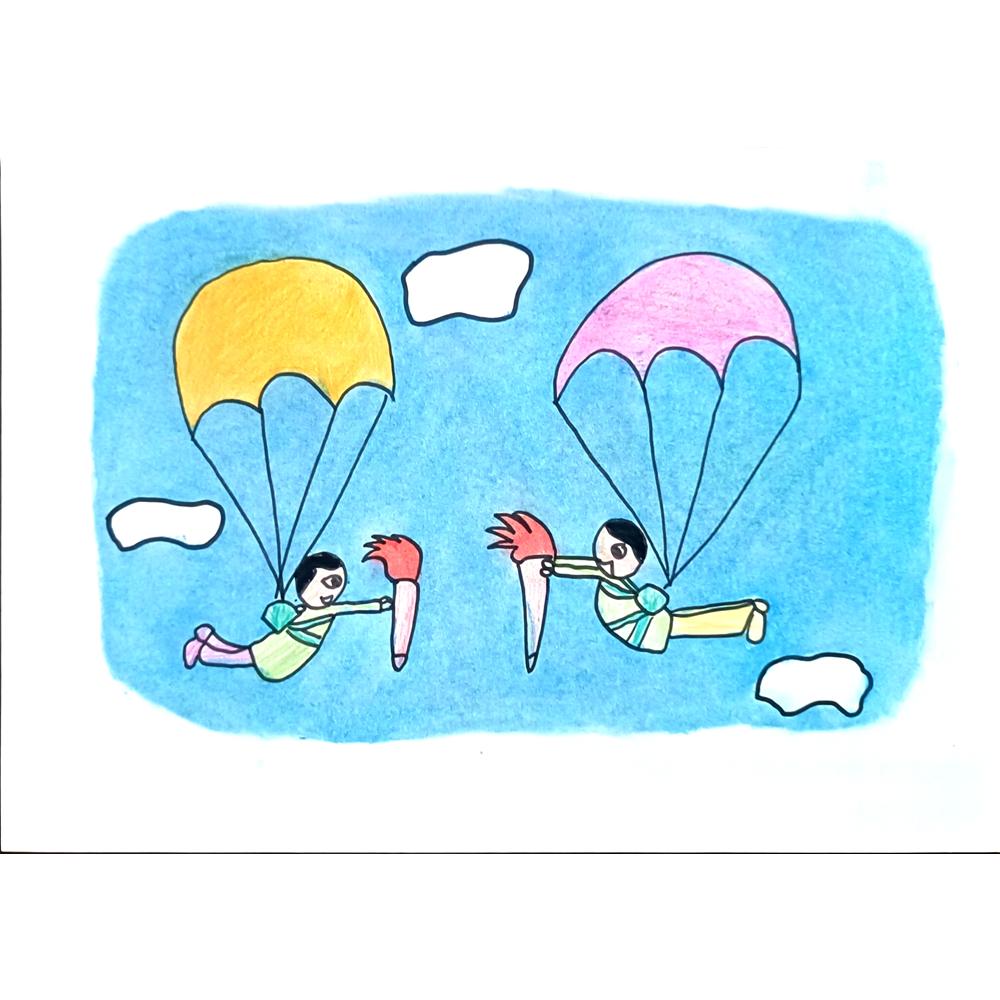 Mu Yujia 29x21cm Orijinal Karikatür BOD01418