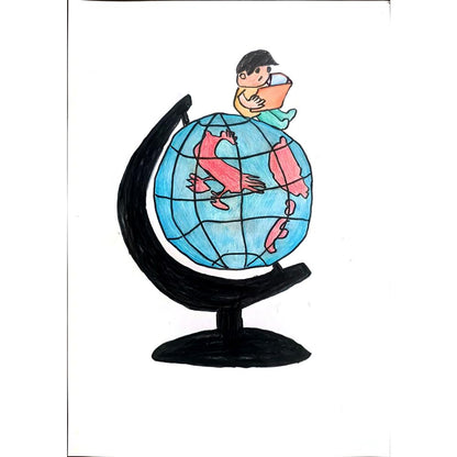 Zhao Shuai 29x21cm Orijinal Karikatür BOD01421