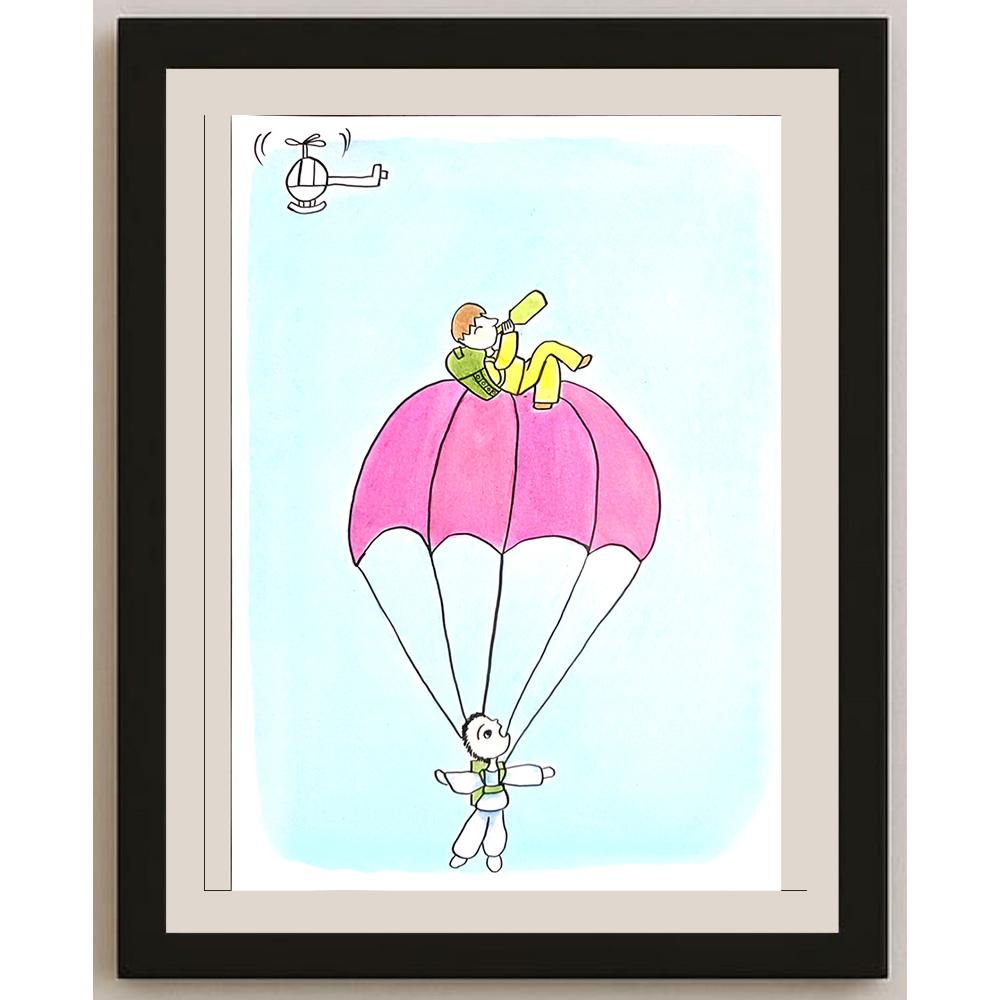 An Xin 29x21cm Orijinal Karikatür BOD01424