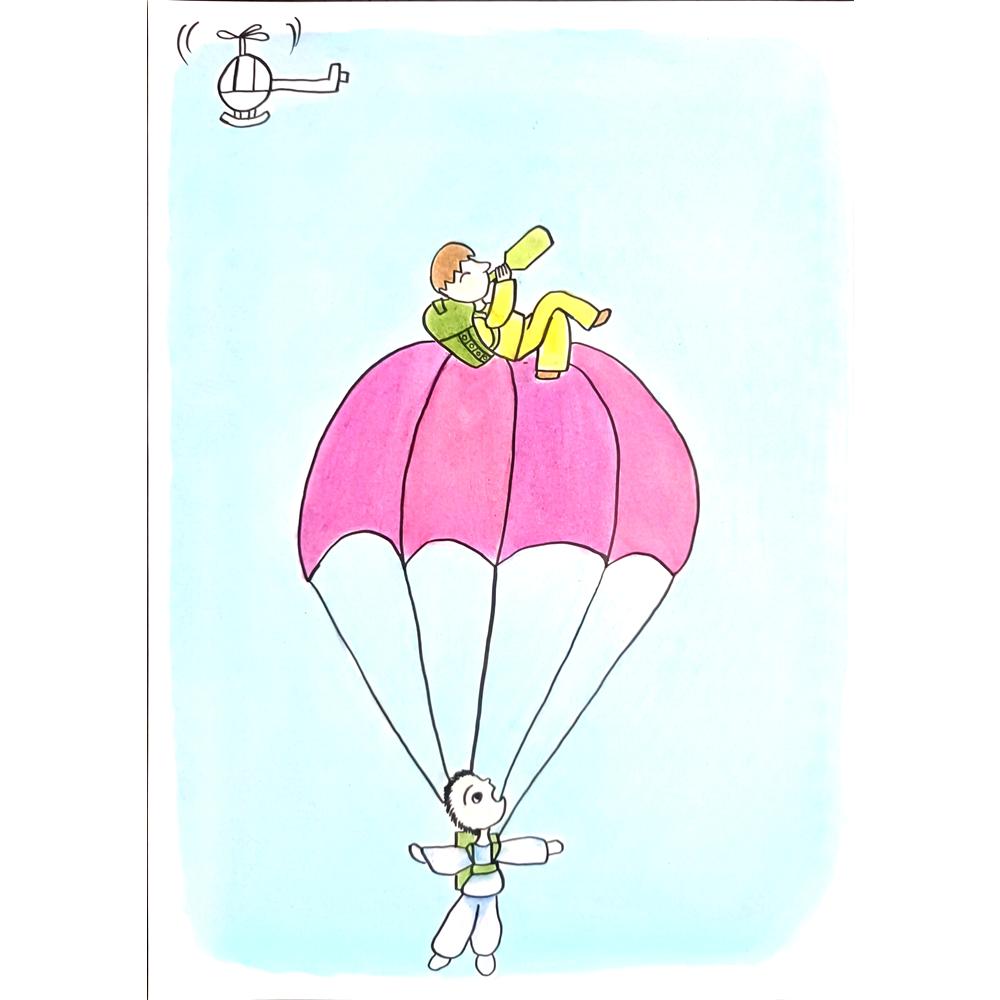 An Xin 29x21cm Orijinal Karikatür BOD01424