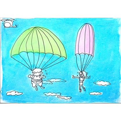 Zhang Si Qi 29x21cm Orijinal Karikatür BOD01427