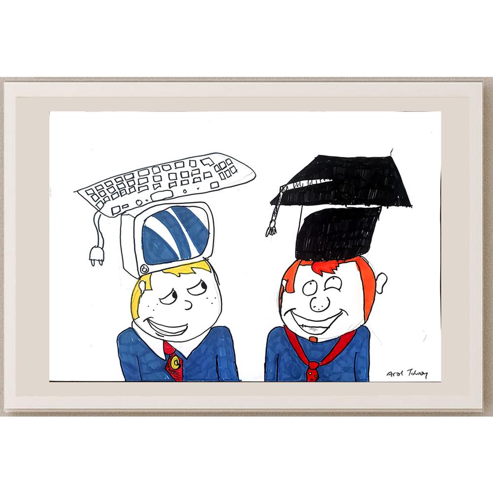 Aral Tolunay 43x30cm Orijinal Karikatür BOD01439