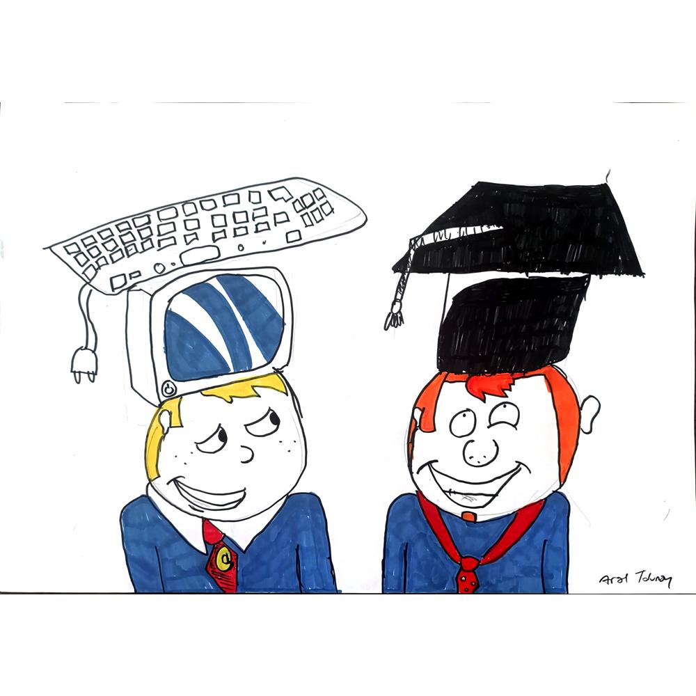 Aral Tolunay 43x30cm Orijinal Karikatür BOD01439