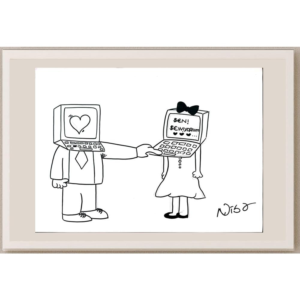 Nisa Bilgen 43x30cm Orijinal Karikatür BOD01441