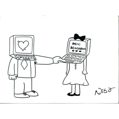 Nisa Bilgen 43x30cm Orijinal Karikatür BOD01441