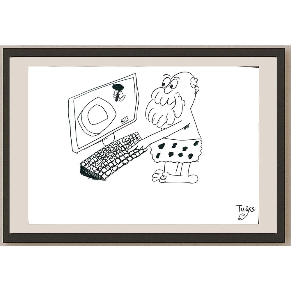 Tuğçe Naz 43x30cm Orijinal Karikatür BOD01445