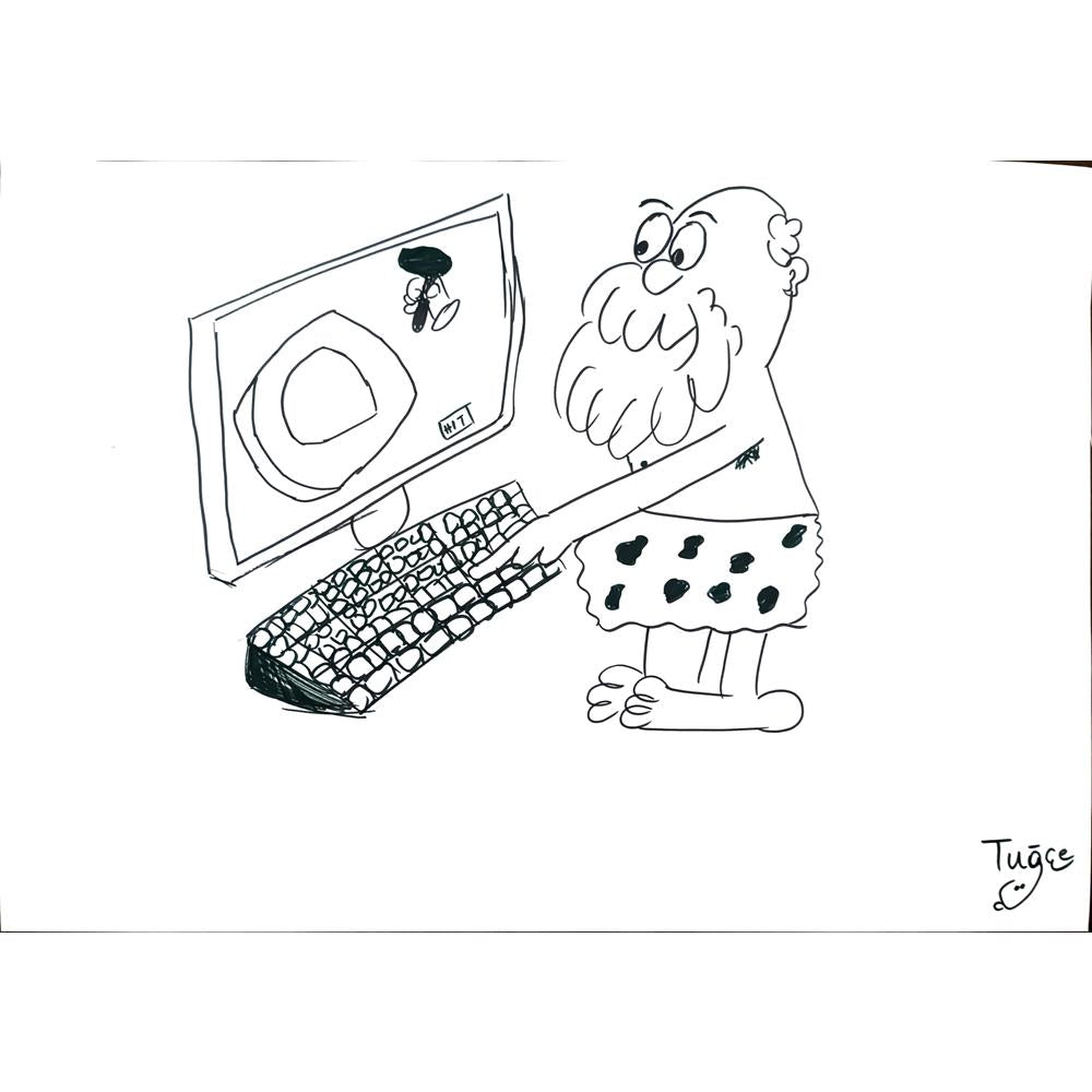 Tuğçe Naz 43x30cm Orijinal Karikatür BOD01445