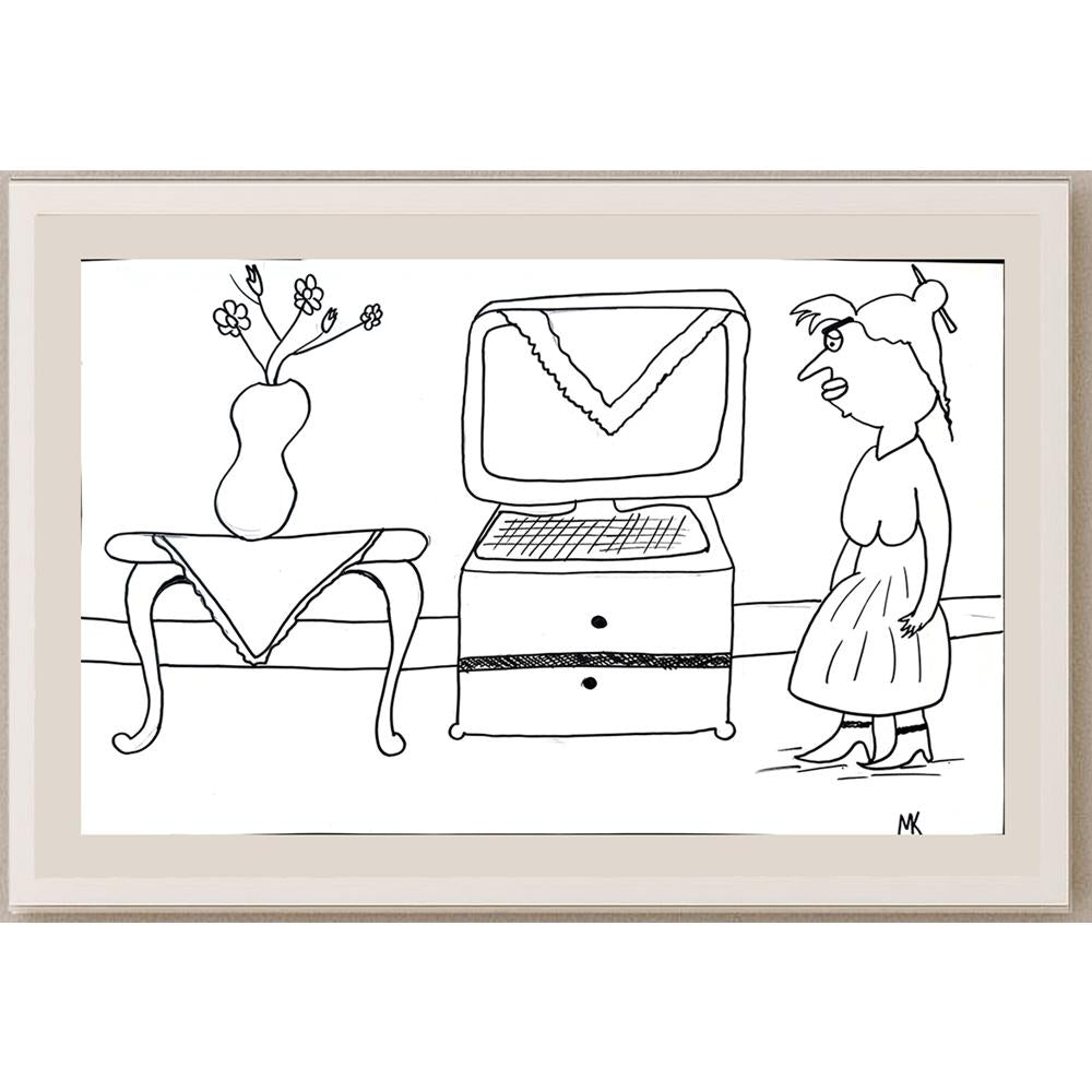 Mehmet Koç 43x30cm Orijinal Karikatür BOD01447