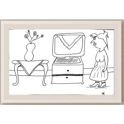 Mehmet Koç 43x30cm Orijinal Karikatür BOD01447