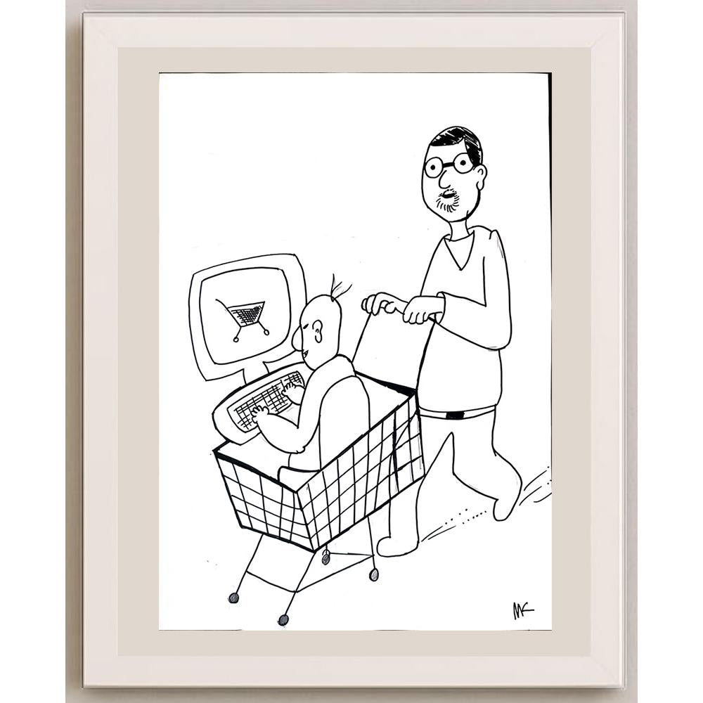 Mehmet Koç 43x30cm Orijinal Karikatür BOD01450