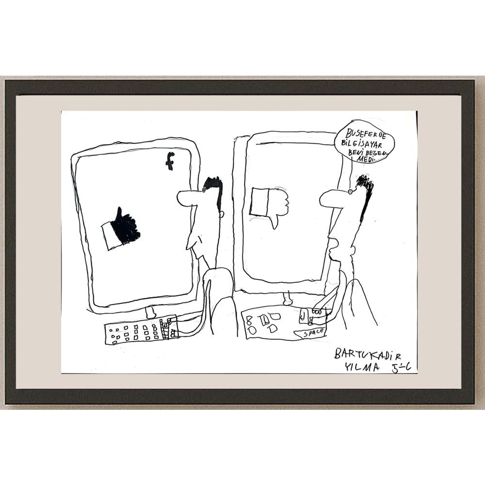 Bartu Kadir Yılma 43x30cm Orijinal Karikatür BOD01462