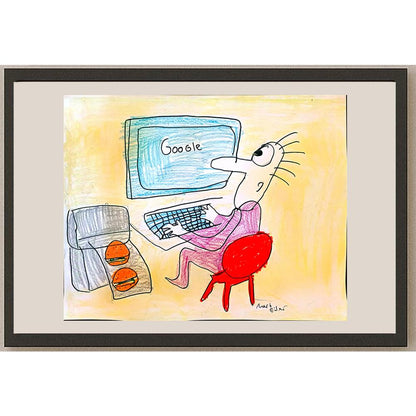 Mert Güler 43x30cm Orijinal Karikatür BOD01470