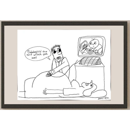 Mert Kağan Yavuz 43x30cm Orijinal Karikatür BOD01477