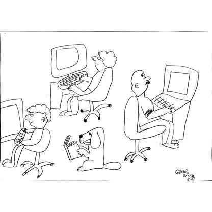 Göktuğ Karaca 43x30cm Orijinal Karikatür BOD01499