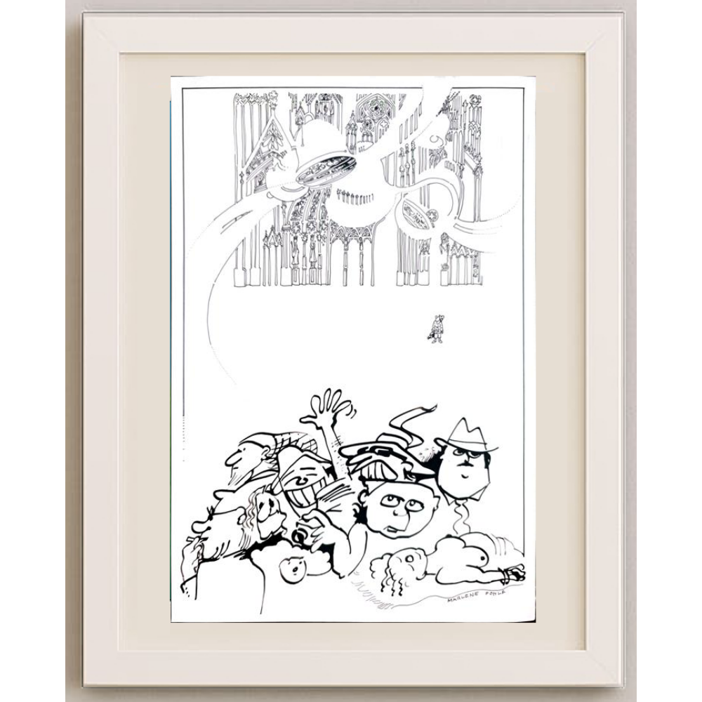 Marlene Pohle 29x21cm Orijinal Karikatür BOD01506