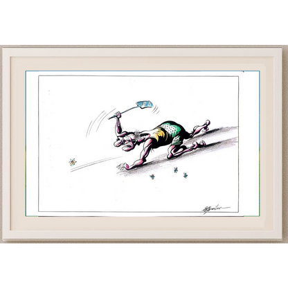 Sergey Savilov 29x21cm Orijinal Karikatür BOD01507