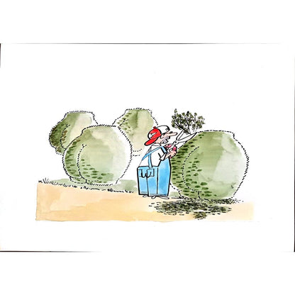 Milan Lipovsky 29x21cm Orijinal Karikatür BOD01515
