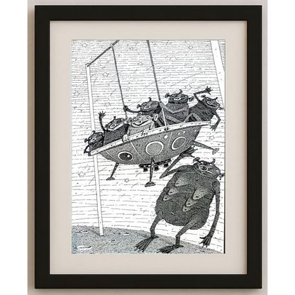 Balabas Victor 29x21cm Orijinal Karikatür BOD01517