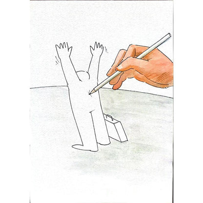 Padurean Florin Aron 29x21cm Orijinal Karikatür BOD01521