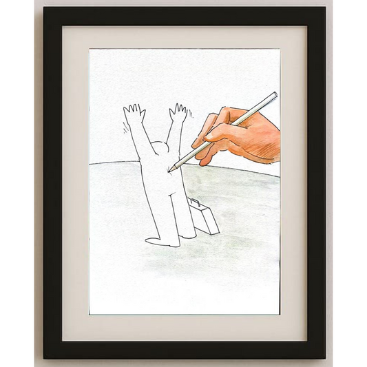 Padurean Florin Aron 29x21cm Orijinal Karikatür BOD01521