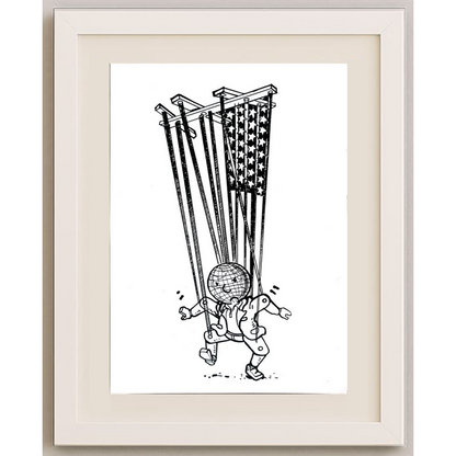 Unknown 29x21cm Orijinal Karikatür BOD01526