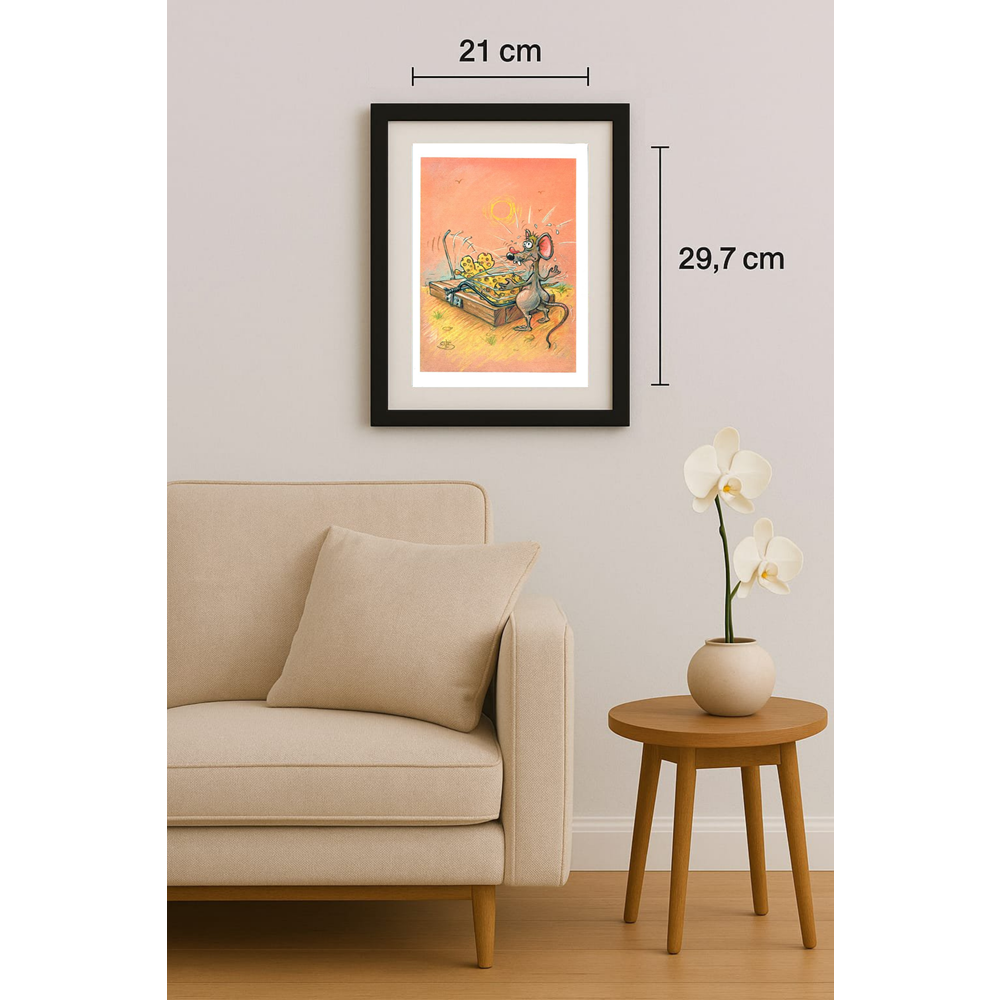 Liviu Stanila 29x21cm Orijinal Karikatür BOD01532