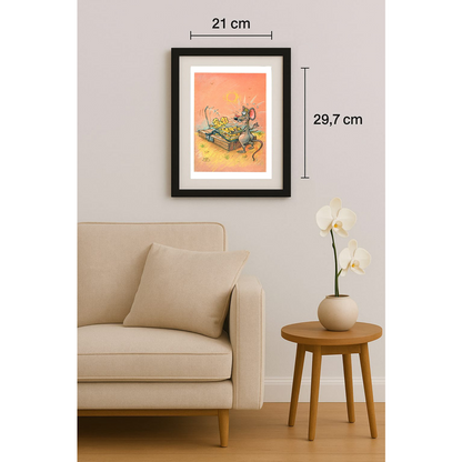 Liviu Stanila 29x21cm Orijinal Karikatür BOD01532