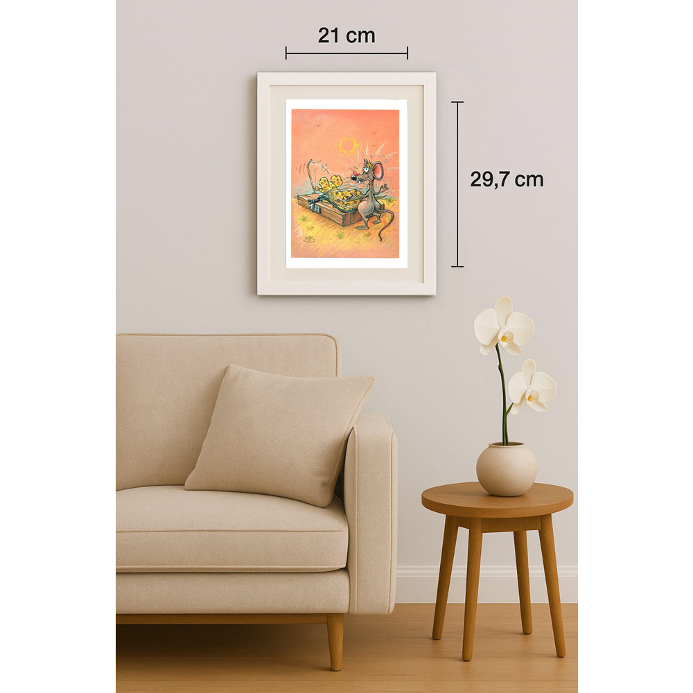 Liviu Stanila 29x21cm Orijinal Karikatür BOD01532
