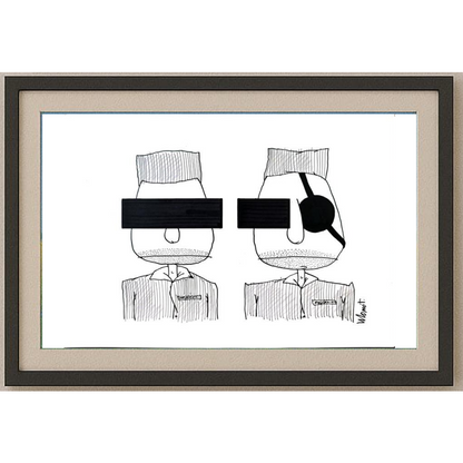 Valery Momot 29x21cm Orijinal Karikatür BOD01538