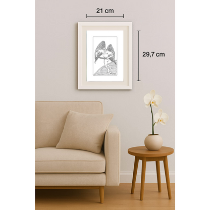 Gheorghita Ghinea Uriasu 29x21cm Orijinal Karikatür BOD01540
