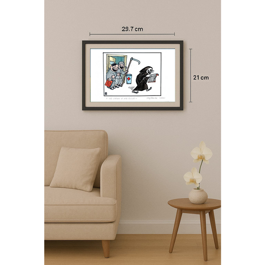 Hong Shun Hai 29x21cm Orijinal Karikatür BOD01542